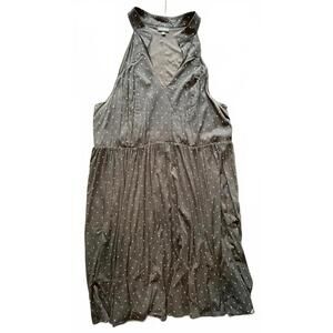 Torrid Black Halter Dress with Polka Dots - Size 2